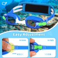 thumbnail image 5 of Kids Swim Goggles for Age 2-8, Toddler-Goggles with Fabric Strap No Leak Pain-Free, Anti-Fog Goggles for Girls Boys, 5 of 5