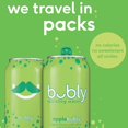 bubly Sparkling Water, Apple, 12 oz Cans, 18 Count