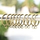thumbnail image 3 of Paquete de 30 anillos de cortina negros de 38 mm con ojales para barra de cortina, ventana, cortinas de ducha (bronce), 3 of 5