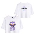 thumbnail image 1 of Pop cazadora para niña Demo-n Hunters Round-Neck Printed Anime Trio Poster T Shirt （Dark Purple）, 1 of 3