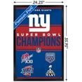 thumbnail image 3 of Giants Four-Time Super Bowl Champions 22'' x 34'' Framed Poster, 3 of 6
