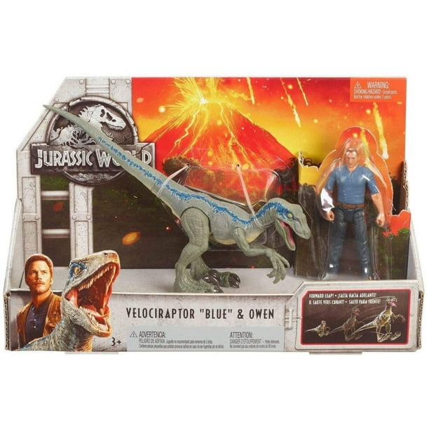 Jurassic World Story Pack Velociraptor Blue Owen Get Ready For Dino Mite Action And Adventure By Visit The Jurassic World Toys Store Walmart Com