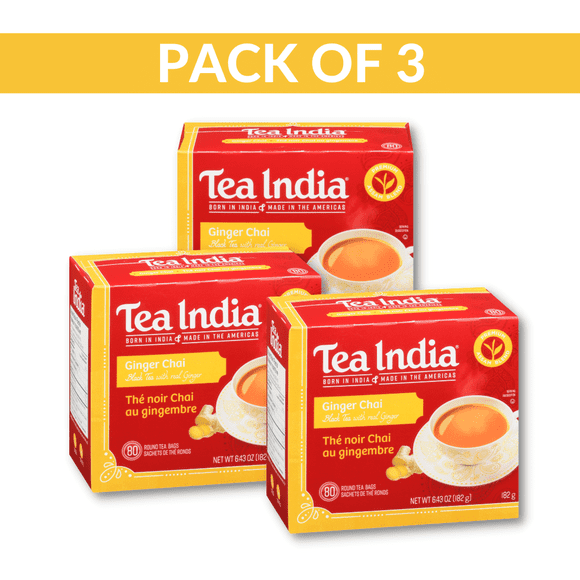 TEA INDIA GINGER CHAI 182G X 3