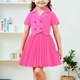 thumbnail image 1 of Conjunto de falda y top para niña, conjunto de dos piezas con falda plisada, top de manga corta y media falda para niño, ropa de abrigo y falda, ropa infantil, top de poliéster para niño, 1 of 6