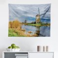 thumbnail image 1 of Dutch Tapestry, Cityscape Photo of Philipsburg Capital City of Sint Marteen Island from Antilles, Fabric Wall Hanging Decor for Bedroom Living Room Dorm, 2 Sizes, Multicolor, by Ambesonne, 1 of 1