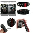 thumbnail image 6 of Jeiento American Honoring Firefighter Flags Car Seat Cover with Steering Wheel Seatbelt Pad Trash Bin Air Vent Storage Holder Rear View Mirror Cover Cup Holders Keychain for Car Decor, 6 of 7