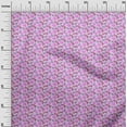 thumbnail image 3 of oneOone Cotton Poplin Fuschia Pink Fabric Leaves Craft Projects Decor Fabric Printed By The Yard 42 Inch Wide, 3 of 4