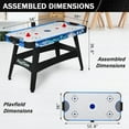 thumbnail image 2 of RayChee 54” Air Hockey Table, Indoor Powered Hockey Game Table w/2 Pucks, 2 Pushers, Digital LED Scoreboard, Powerful 12V Motor for Adults and Kids, Home Game Room, Easy Setup, 2 of 6