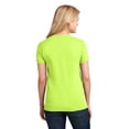 thumbnail image 3 of Port & Company Ladies 5.4-oz 100% Cotton T-Shirt, Neon Yellow, Large, 3 of 3