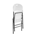 thumbnail image 2 of VTOY Plastic Folding Chairs Foldable Chairs 1-Pack for Home and Office, for Indoor and Outdoor Events-White, 2 of 5