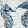 thumbnail image 3 of Coastal Outdoor Sea Horse Pillow Cover, 3 of 5