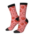 thumbnail image 1 of Balery Red Strawberry Calcetas Largas con Estampado para Hombre y Mujer – Suaves y Transpirables, Talla Única (US 5-11), 1 of 6