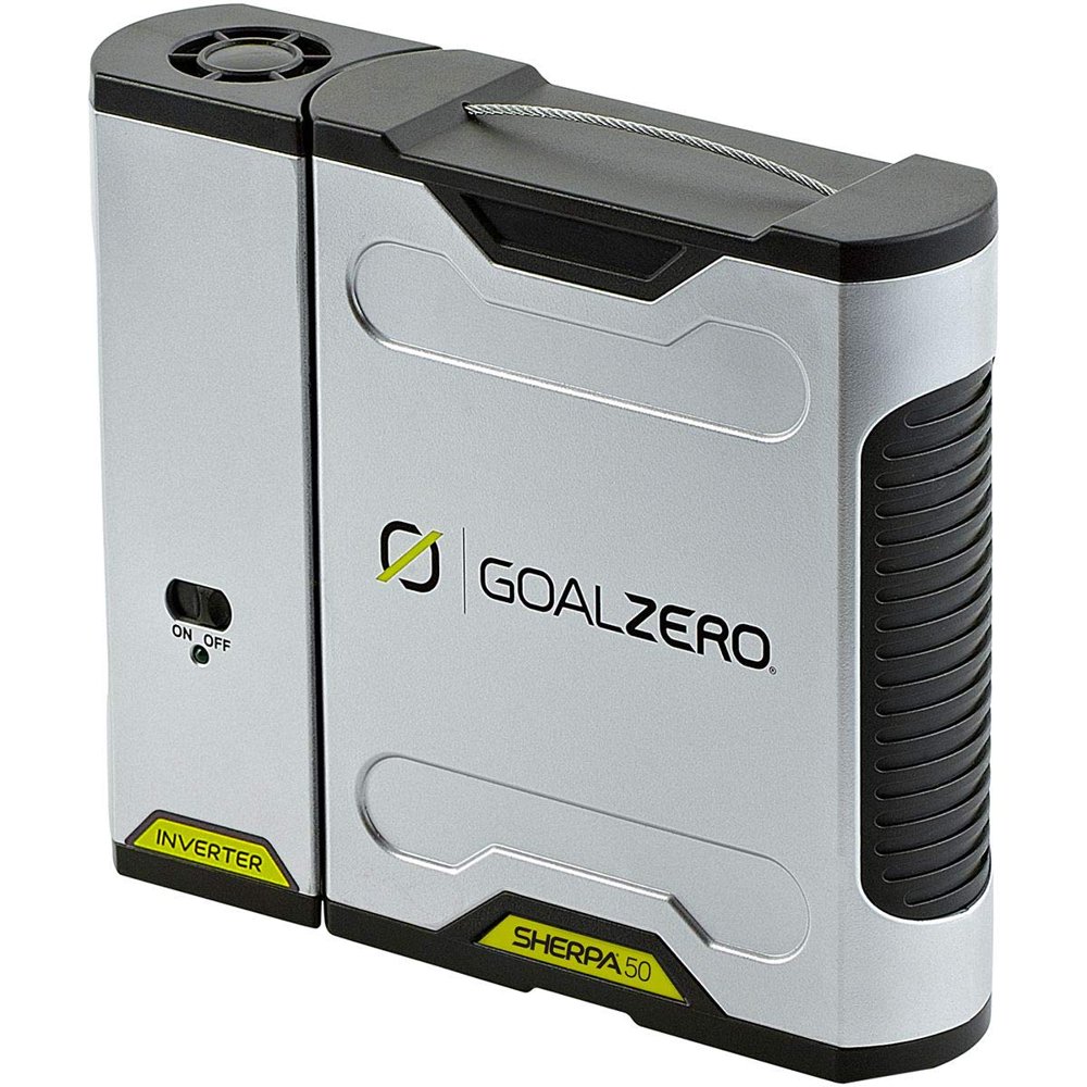 Goal Zero Sherpa 50 Watt 12 Volt Power Bank and 110 Volt Inverter USB