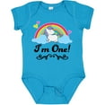 thumbnail image 3 of Inktastic 1st Birthday Unicorn Rainbow 1 Year Old Party Girls Baby Bodysuit, 3 of 5