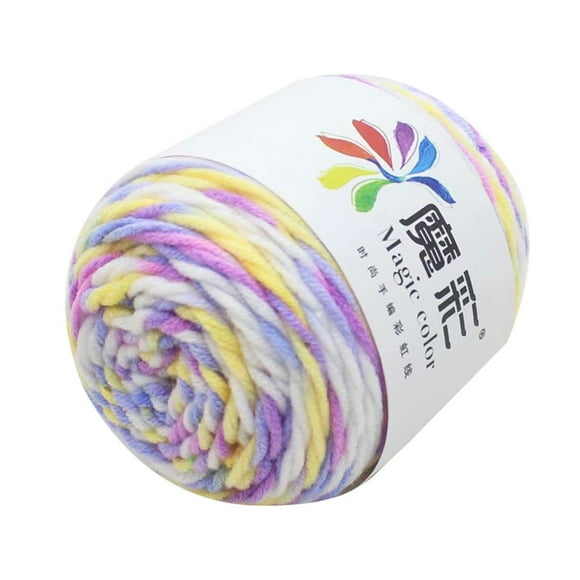 Season Clearance Cyence 5 Strands Of Rainbow Cotton Handmade Crochet Diy Yarn Ball 15 Chuyun, 5 Strands Of Rainbow Cotton Crochet Diy Sweater Scarf Line Cotton Wool Thread 15 Early Clouds