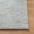 thumbnail image 3 of SAFAVIEH Ikat Deonte Solid Wool Area Rug, Teal/Grey, 8' x 10', 3 of 8
