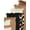 Ivory Varsity Stipe/Tan/Ivory Leopard/Brown Varsity Stripe, variant on Madden NYC Women's Anklet, 6-Pack, Fits Shoe Size 5-10