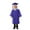 Purple, variant on Children Graduation Outfit Kid Graduation Cap and Gown Two Pieces Sets Graduation Celebration Dress Outfit Size 5-6T Kids Clothing