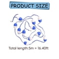 thumbnail image 3 of Pool Rope, Swimming Pool Safety Divider Rope Floating, Pool Rope Floats with 2 Hooks, Pools Lane Lines Buoy Ropes for Shallow and Deep End, Safety Pools Divider, 3 of 7