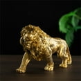 thumbnail image 3 of CIYISON Golden Lions Miniature Sculpture Handmade Resins Household Decorative Object, 3 of 8