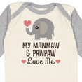 thumbnail image 4 of Inktastic Mawmaw and Pawpaw Love Me Grandson Granddaughter Boys or Girls Long Sleeve Baby Bodysuit, 4 of 5