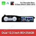 thumbnail image 3 of ZWNAV Dual 12.3 inch For Mercedes Benz S Class W221 2006-2013 Car Multimedia Radio Player 3-in-1 Integrated LCD Android Screen GPS Navigation, 3 of 14