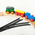 thumbnail image 4 of LEEYNEER Train Tracks 1Pair Electric Model Train Set Building Set Block Toy Train Expansion Accessories Black, 4 of 6