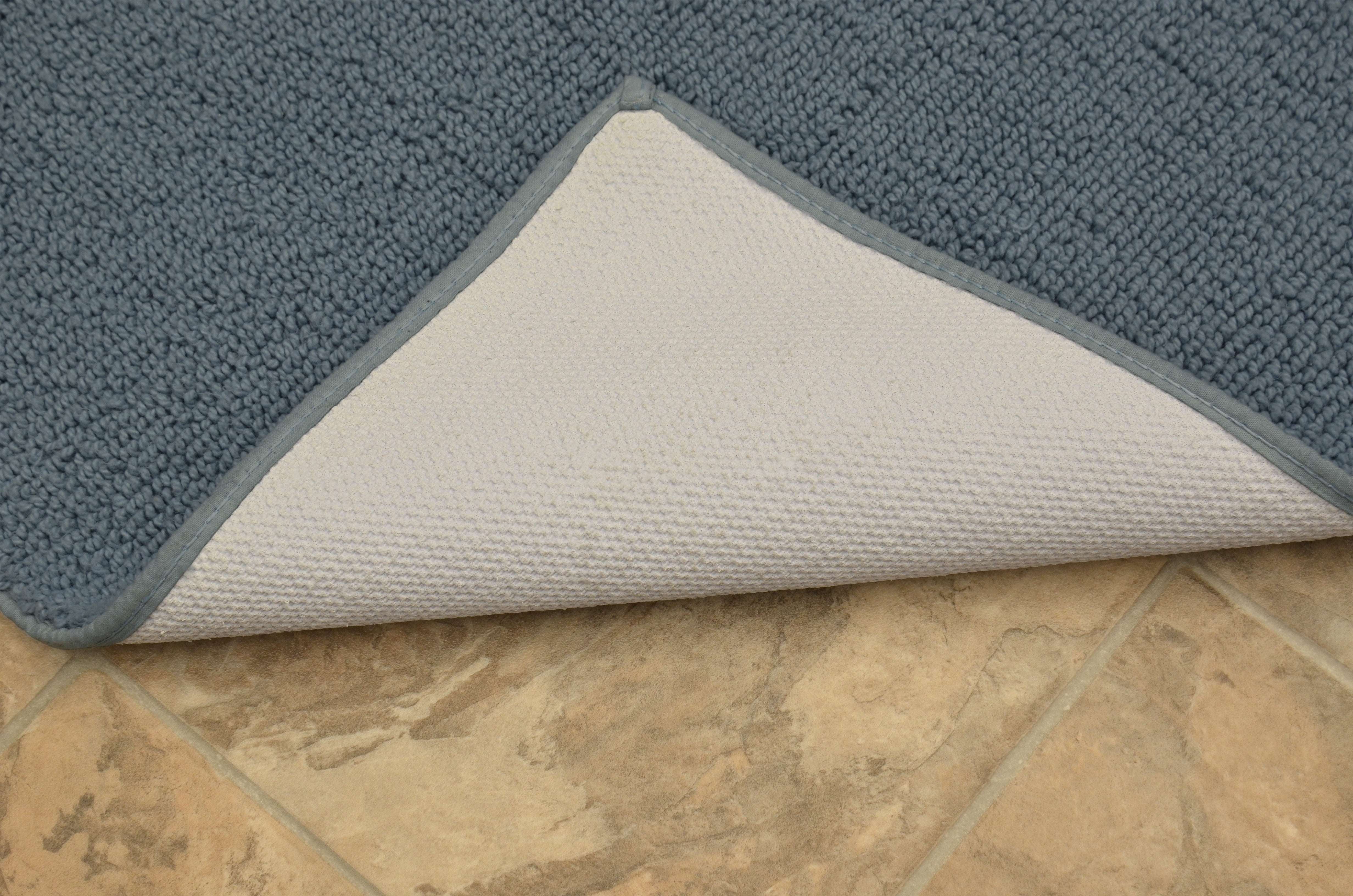 Garland Rug Classic Cotton Sky Blue Bath Rug, 24" x 40"