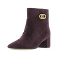 thumbnail image 1 of Lauren Ralph Lauren Womens Wynne Suede Ankle Booties Purple 8.5 Medium (B,M), 1 of 3