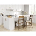 thumbnail image 2 of Signature Design by Ashley Cabalynn Counter Height Upholstered Barstools, Set of 2, Light Brown Frame with Cushioned Oatmeal Seat, 2 of 8