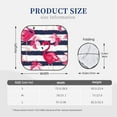 thumbnail image 3 of Fotbe Dark Blue Stripes and Pink Flamingos 2-Piece Car Windshield Sun Shade | Sun Blocker for Car Windshield | Foldable Automotive Interior Accessories for Sun Protection-Small, 3 of 7