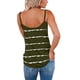 thumbnail image 3 of Tirantes finos a rayas, camiseta de tirantes finos con cuello en V para mujer, tirantes finos a rayas para mujer, muy recomendable, 3 of 5