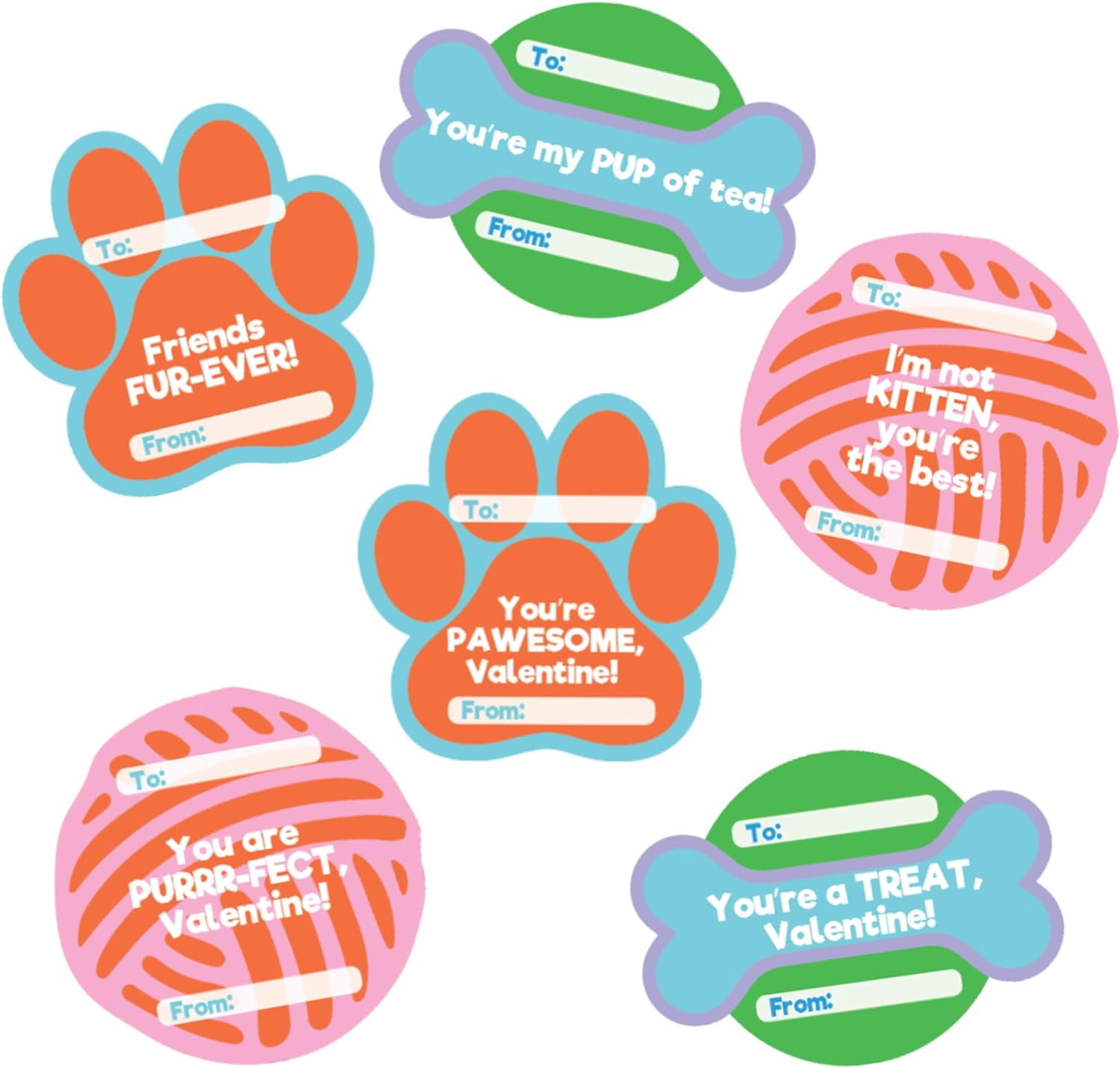 Cat and Dog Wood Painting Kits (24ct)- Perfect Goodie Bag Party Favors for Kids Birthday Party - Each has a Wood Craft, Paints, Brush & Sticker for Boys & Girls
