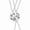 Silver, variant on Unique Celestials Fashion Necklace Geometric Sun Moon Star Clouds Jewelry