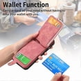thumbnail image 3 of For Samsung Galaxy S21+ 5G Cross Leather Ring Vertical Zipper Wallet Back Phone Case, 3 of 5