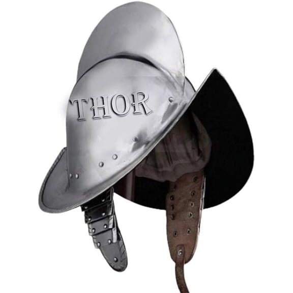 THOR INSTRUMENTS Spanish Comb Morion Boat Medieval Helmet 18 Gauge Steel Rustic Vintage Home Decor Gifts