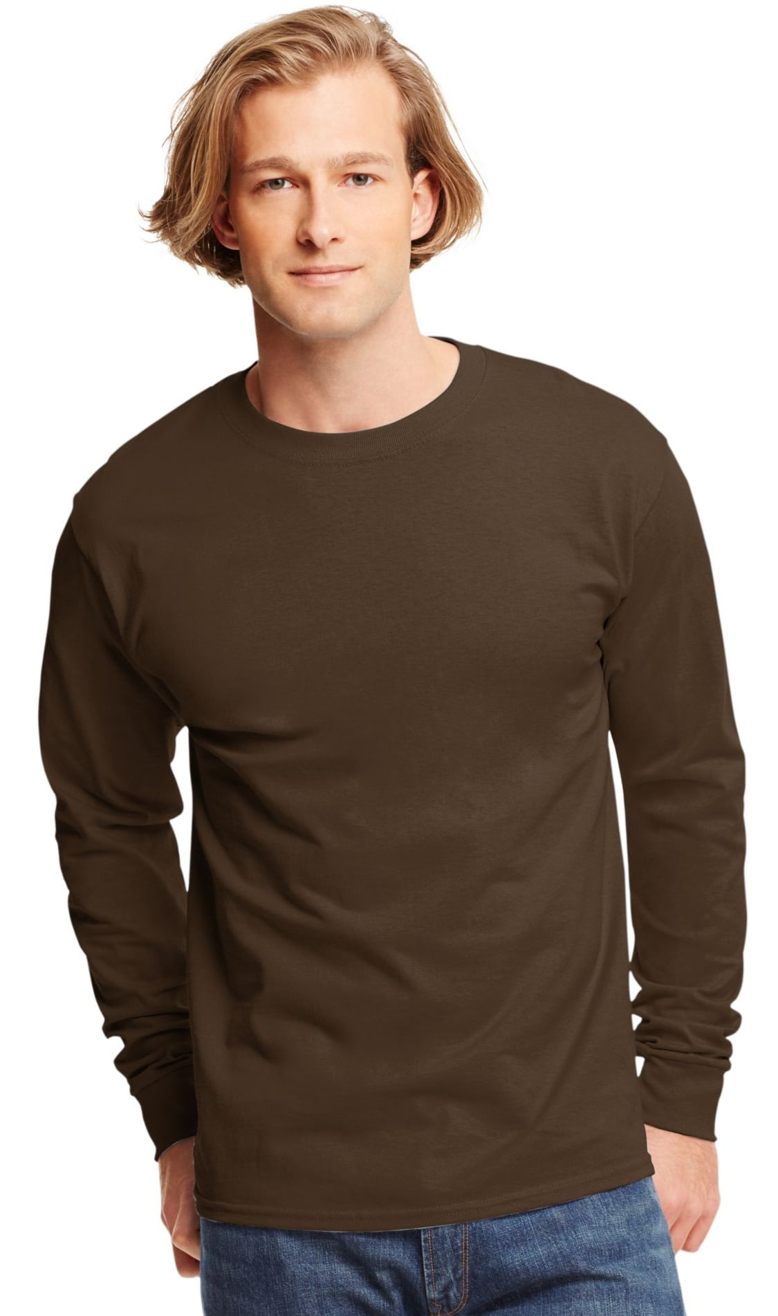 Hanes TAGLESS Men`s LongSleeve TShirt BestSeller, 5586, 3XL