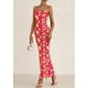 thumbnail image 3 of Vestido largo sin tirantes con estampado floral PRETTYGARDEN para mujer, 3 of 9