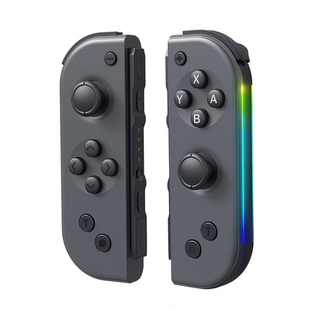 Switch Controller,Joy Cons Compatible with Nintendo Switch Wireless Joypad Support Dual Vibration Gray