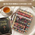 thumbnail image 4 of HELLHERO Boho Floral Print Quilted Bible Cover for Daily Use, Polyester Fabric Bible Carrying Book Case with Lightweight Portable Bible Cover Case, 4 of 9