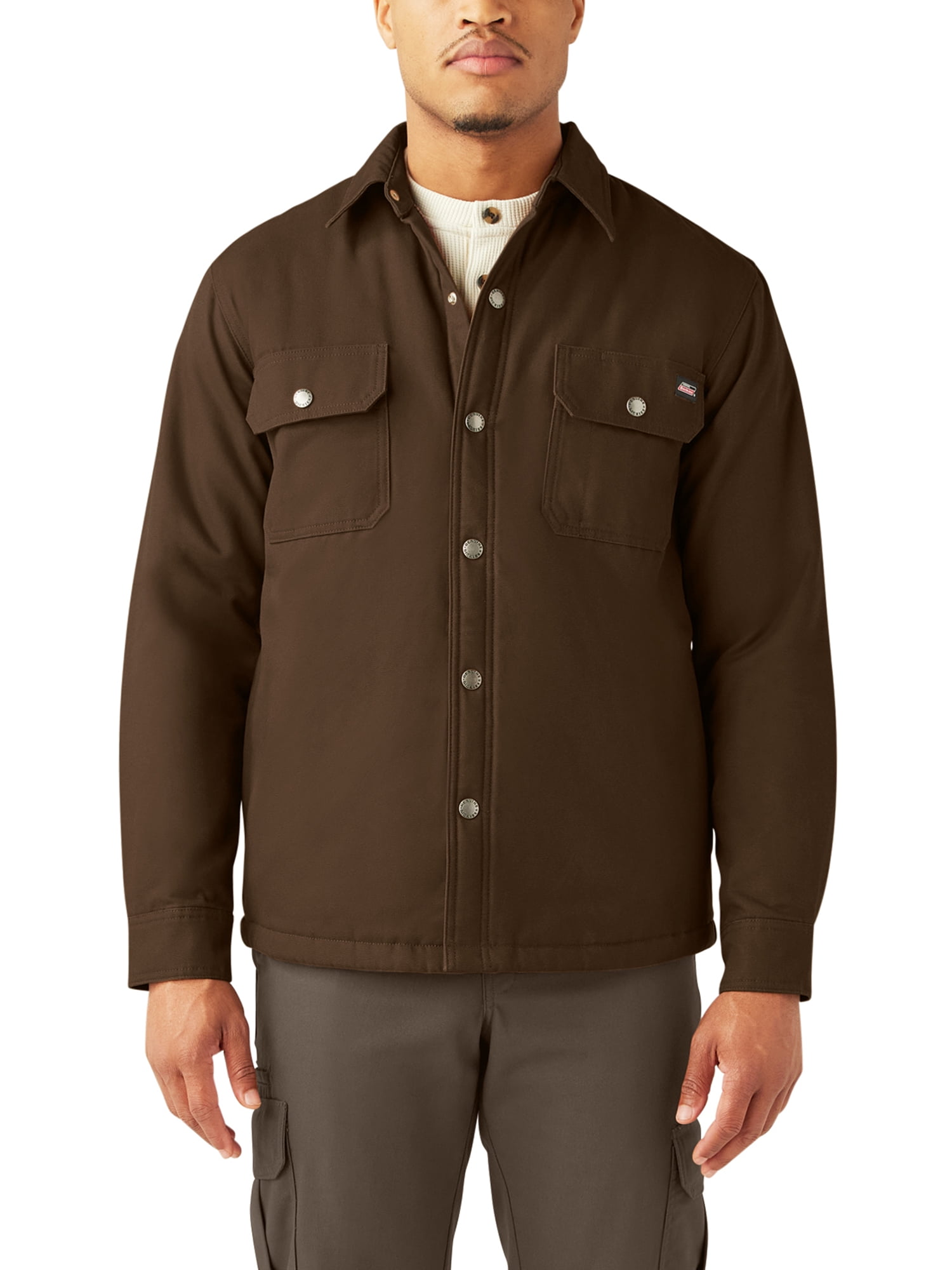 Genuine Dickies Men's Canvas Quilted Shirt Jacket