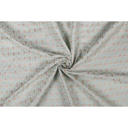 TRILOKI Light Blue Poly Satin Embroidery DIY Arts & Crafts Sewing Wedding Dress Crafts Inches 56 48 Work By The Yard TRILOKI Light Blue Poly Satin Embroidery DIY Arts & Crafts Sewing Wedding Dress Crafts Inches 56 48 Work By The Yard