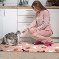 thumbnail image 3 of Pink Halloween Ghosts Bats and Pumpkins Kitchen Rugs Sets Of 2,Anti Fatigue Kitchen Mat Rugs Non Slip Washable,Decorative Kitchen Floor Mats for Kitchen,Sink,Laundry,17"x30"+17"x47", 3 of 7