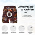 thumbnail image 6 of Picia A Cup Of Black Coffee On A Saucer pattern Mens Swim Trunks with Compression Liner Stretch Beach Shorts Quick Dry with Zipper Pockets No-Chafing Board Shorts-X-Large, 6 of 9