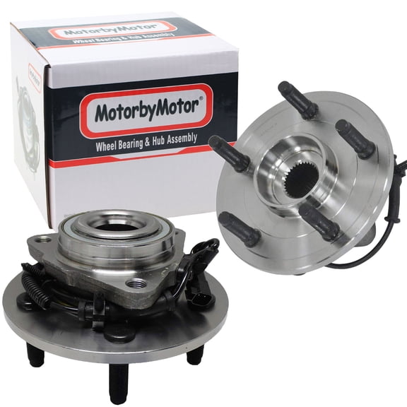 Front Wheel Bearing Hub Assembly Fit 2009 2010 2011 Dodge Ram 1500 Hub Bearing (2 Pack) w/ABS 5 Lugs, 2WD RWD 4WD 4x4, Replace 515126