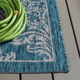 thumbnail image 4 of SAFAVIEH Courtyard Joetta Geometric Indoor/Outdoor Area Rug, Blue/Grey, 8' x 11', 4 of 13