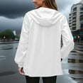 thumbnail image 3 of Jalioing Women's Rain Jacket Waterproof Lightweight Full Zip Hooded Jacket with Pocket Hiking Athletic Raincoat, 3 of 6