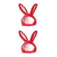 thumbnail image 4 of Cateissary Gorro cálido con capucha con orejas de conejo de algodón para selfies navideños de 65x02 pulgadas Type5 NO5, 4 of 6