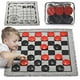 thumbnail image 1 of Juego de mesa Giant Checkers QuadPro 3 en 1 con alfombrilla, 1 of 7