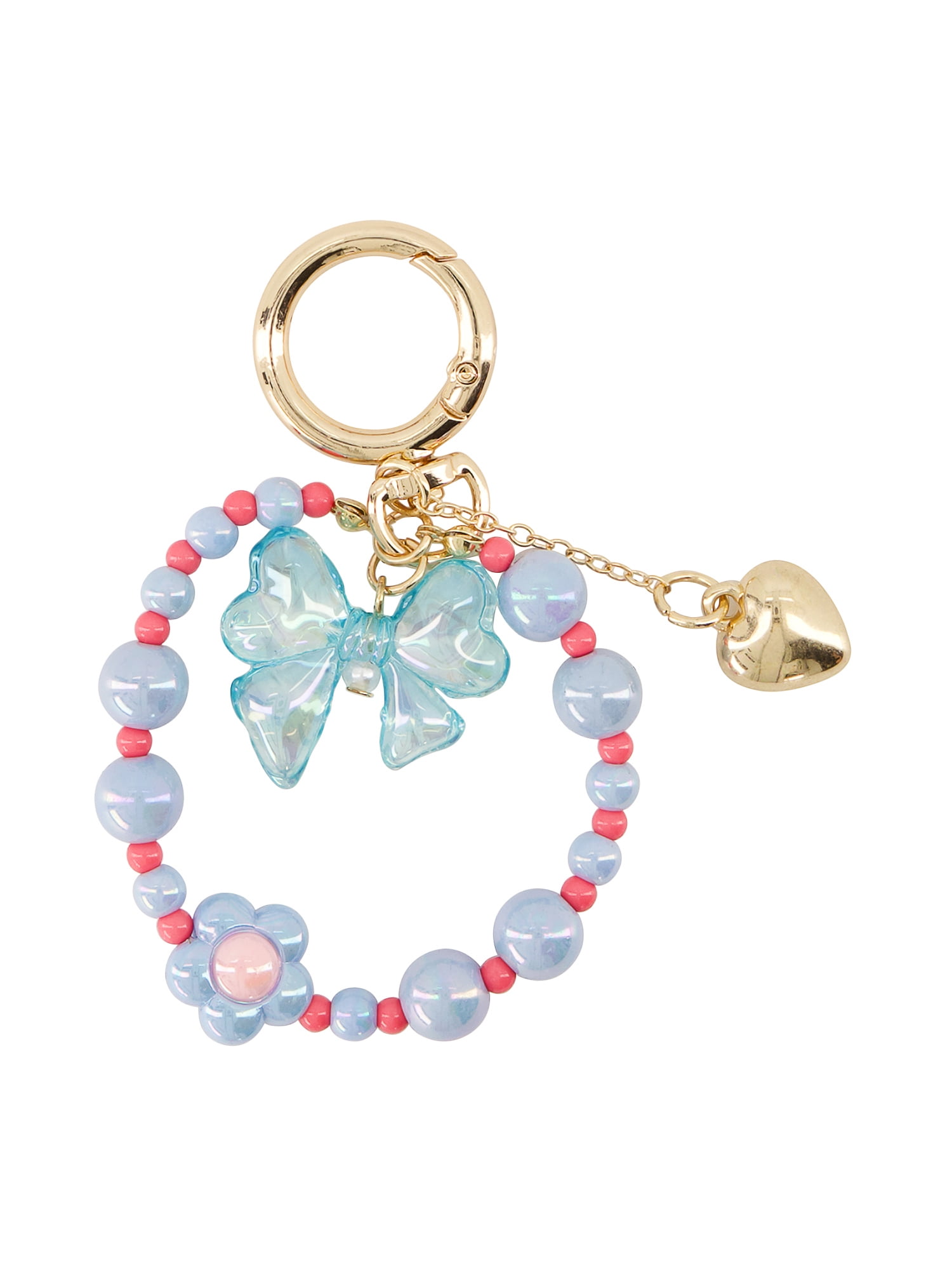 Claire's Bag Charm - Blue Bow